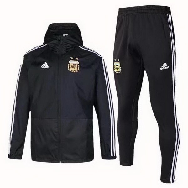 Rompevientos Argentina Conjunto Completo 2018-2019 Negro